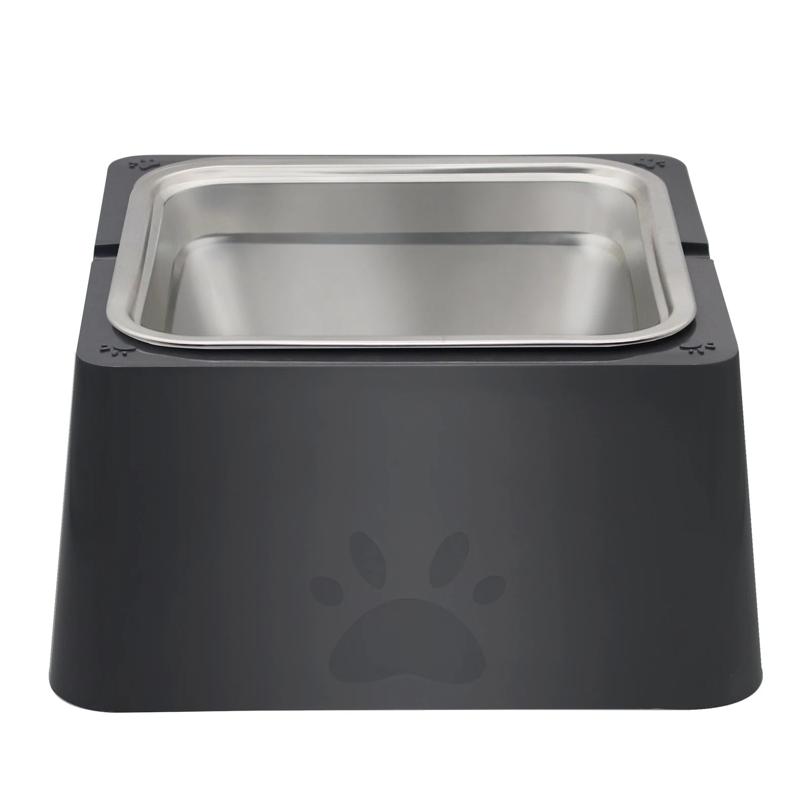 4L Large Dog Water Bowl with Stainless Steel Design