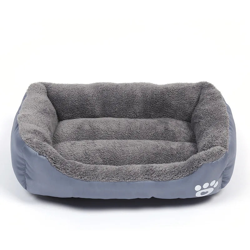 Large Plush Pet Bed - Washable Waterproof Cushion for Cats & Dogs