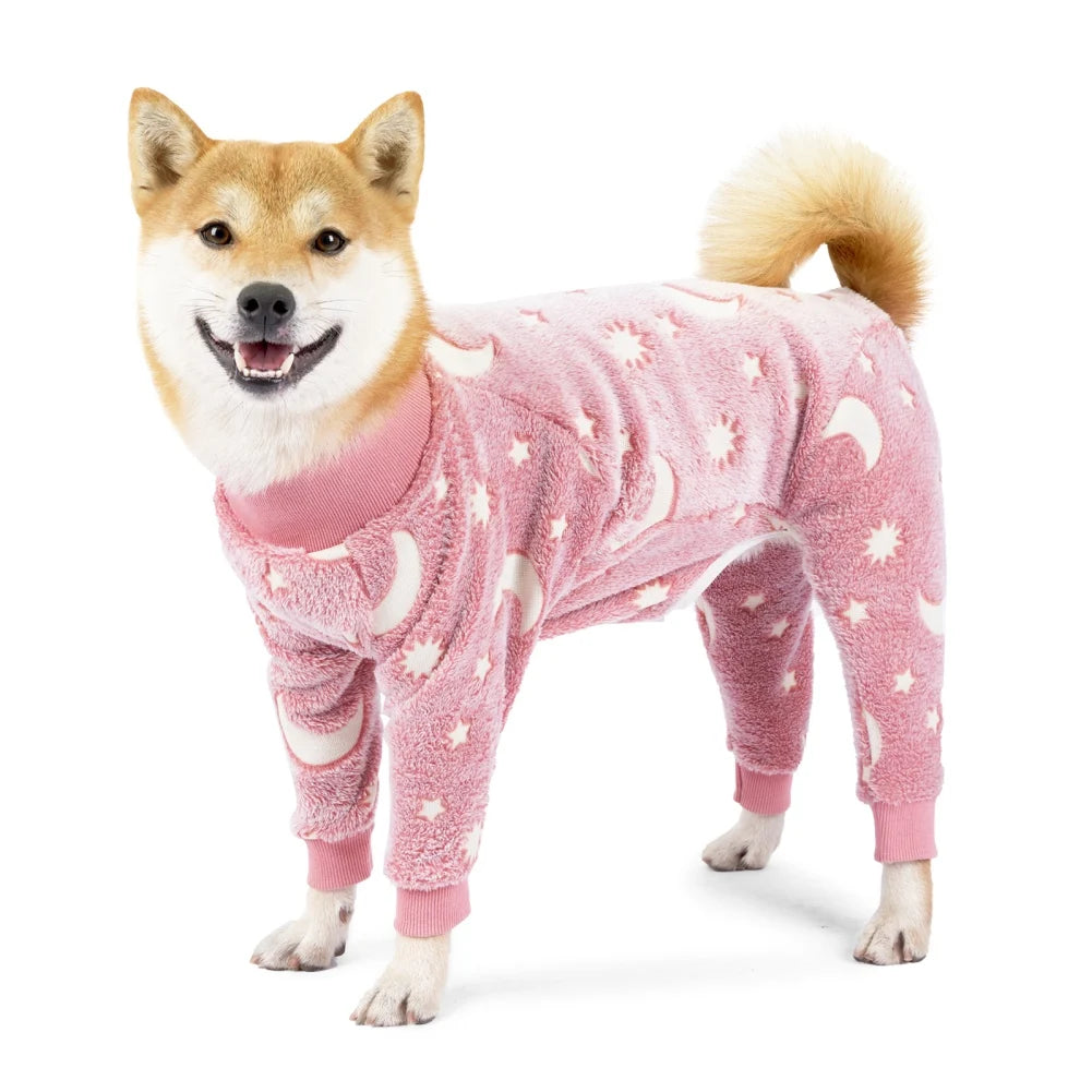 Soft Fleece 4-Legged Dog Pajama Onesie