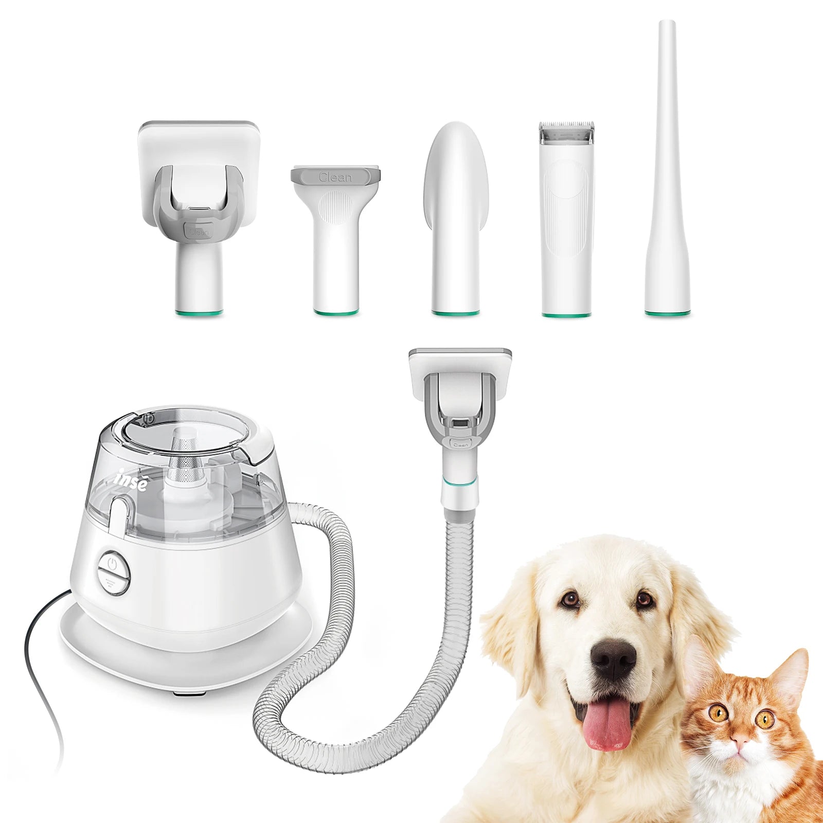 INSE P20 Pet Grooming Kit & Vacuum Suction 99%