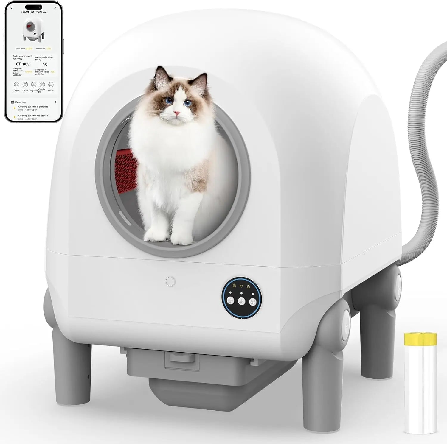 Self-Cleaning Cat Litter Box 100L - WiFi & Smart App-Controlled