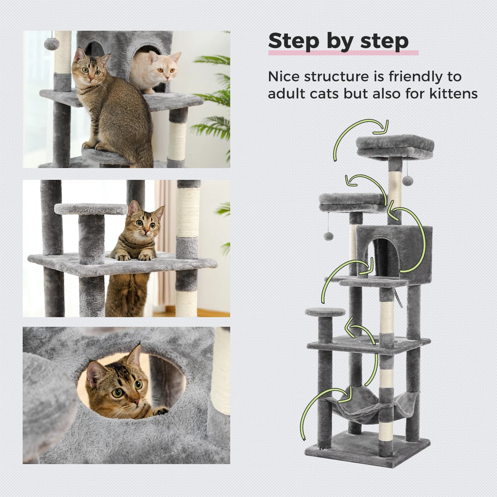 Large Cat Tree Tall Cat Tower