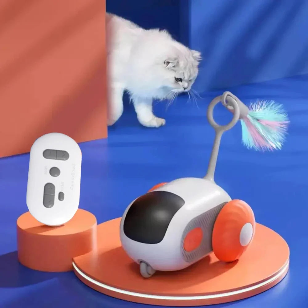 Smart Cat Toy - Automatic Remote-Controlled Interactive Toy for Cats & Dogs