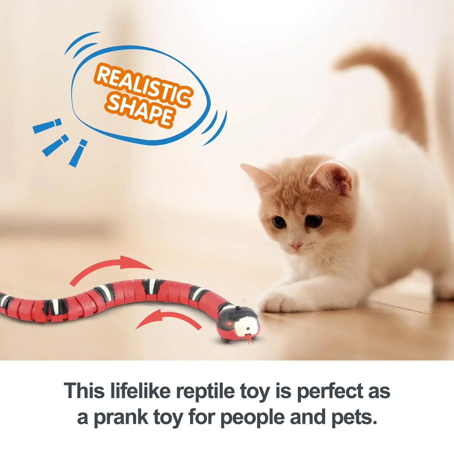 Smart Sensing Cat Toys Interactive Automatic Electronic Snake