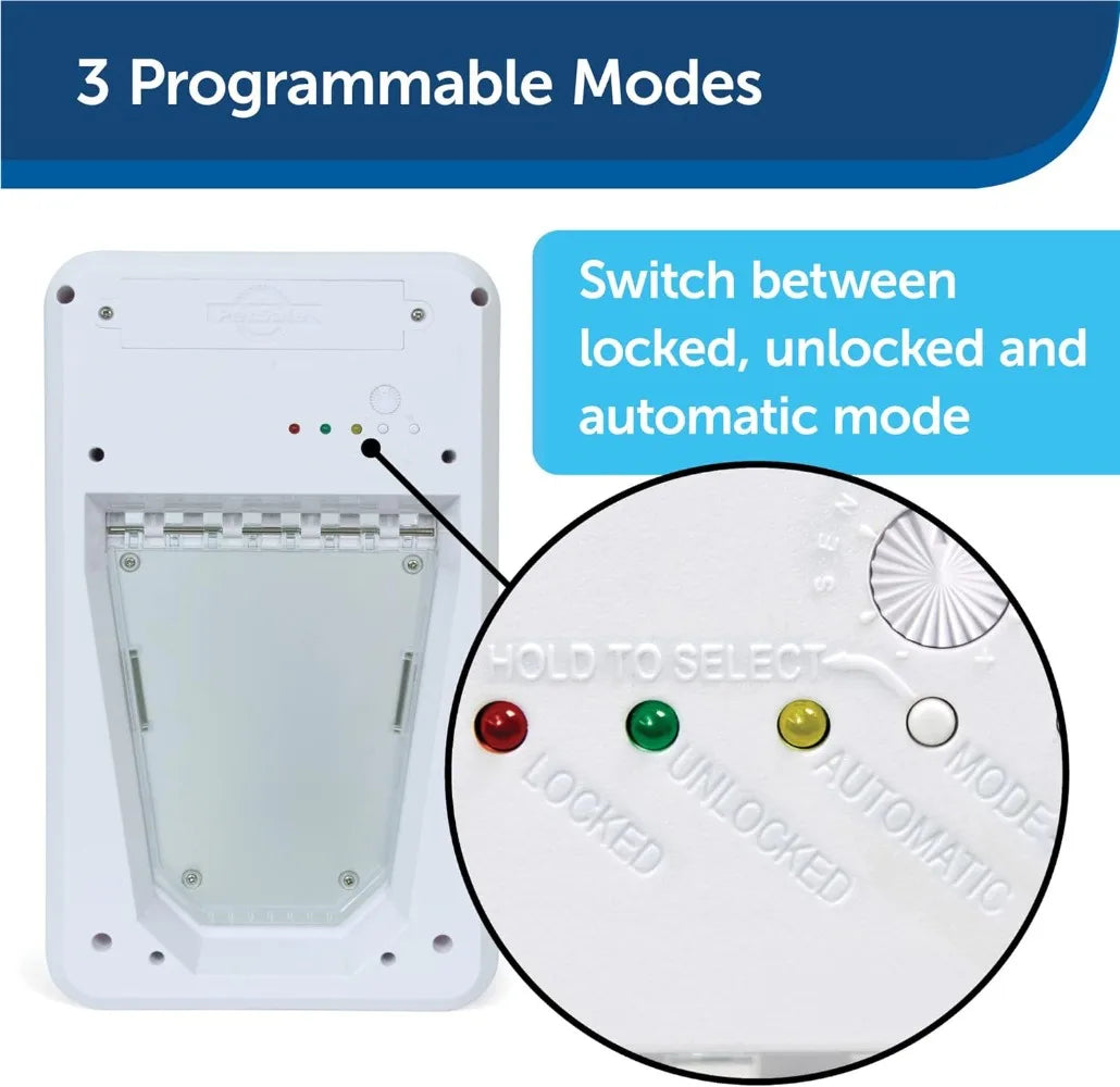 Electronic Pet Door for Large Pets (Up to 100 lbs)