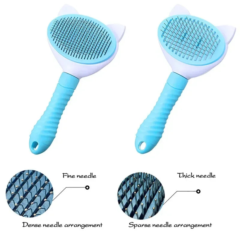 Self-Cleaning Pet Grooming Glove Brush for Dogs & Cats