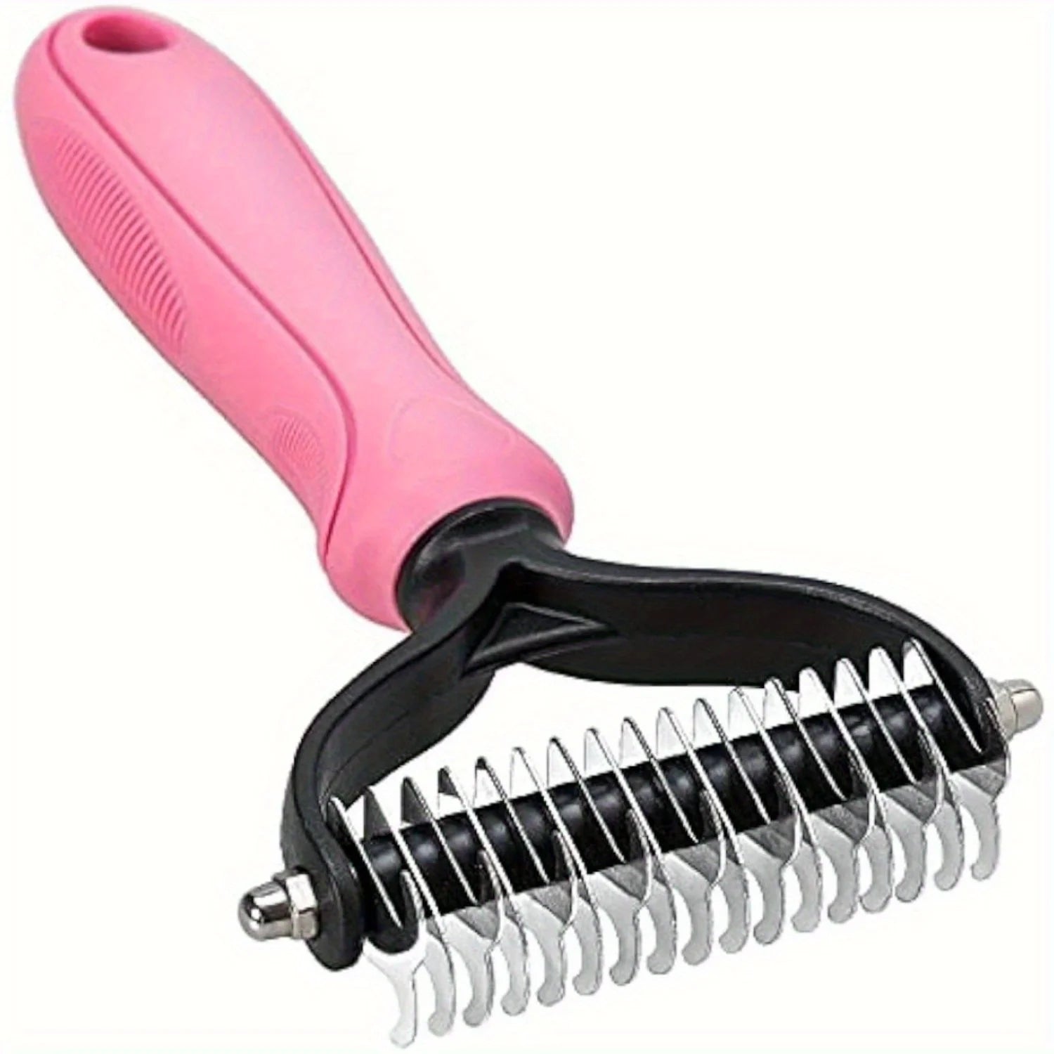 Undercoat Rake & 2-Sided Deshedding Brush for Pets