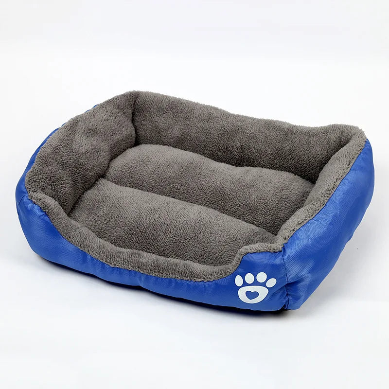 Large Plush Pet Bed - Washable Waterproof Cushion for Cats & Dogs