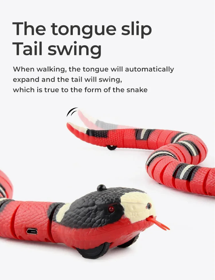 Smart Sensing Cat Toys Interactive Automatic Electronic Snake