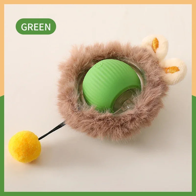 Smart Rolling Ball with Fake Tail – Rechargeable Interactive Pet Toy