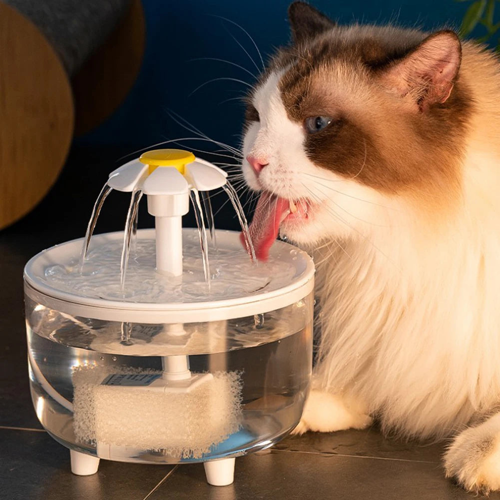 1.2L Cat Water Fountain with LED & Filters