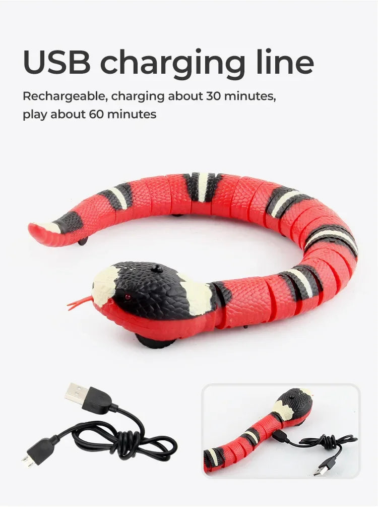 Smart Sensing Cat Toys Interactive Automatic Electronic Snake