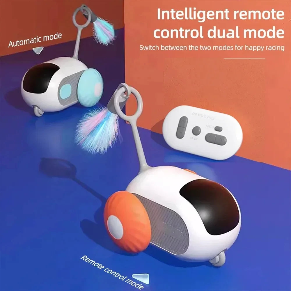 Smart Cat Toy - Automatic Remote-Controlled Interactive Toy for Cats & Dogs