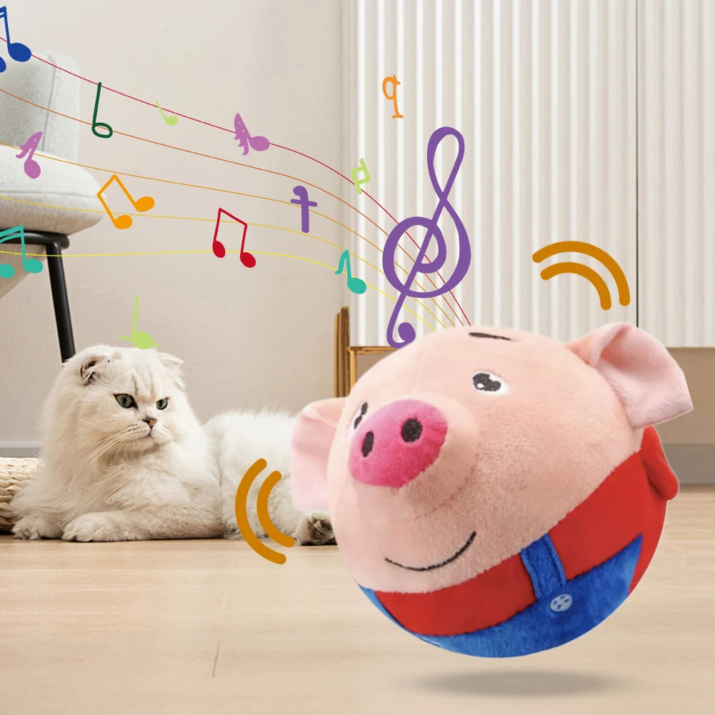 Interactive Pet Music & Vibration Jump Ball Toy