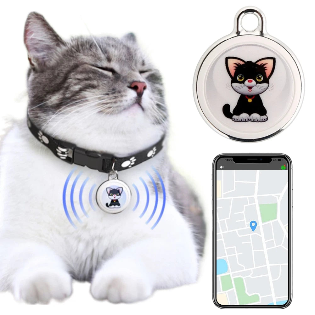 Smart GPS Tracker for Pets - Mini Waterproof Dog & Cat Collar Tracker