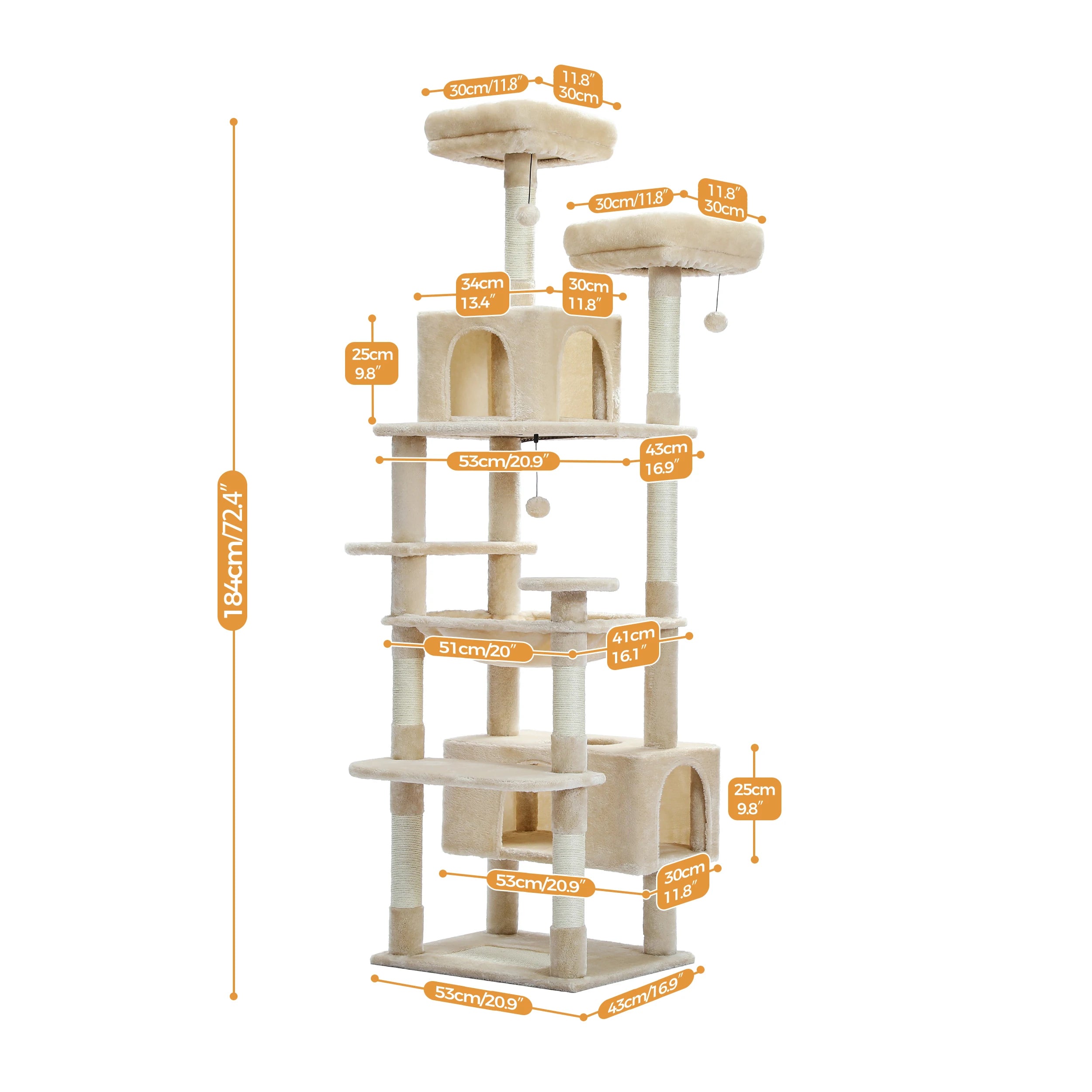 Large Cat Tree Tall Cat Tower