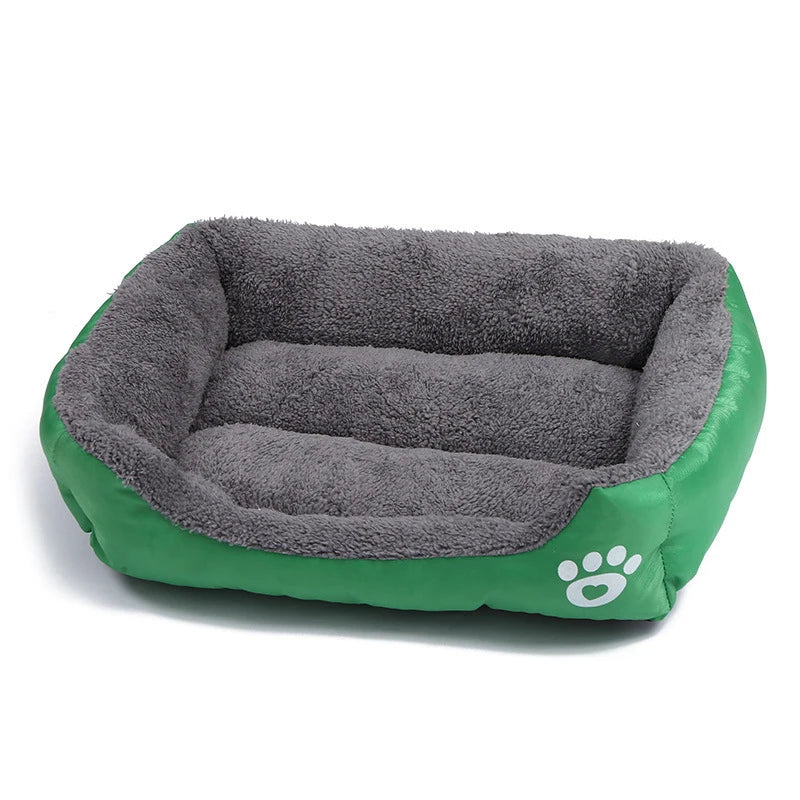 Large Plush Pet Bed - Washable Waterproof Cushion for Cats & Dogs