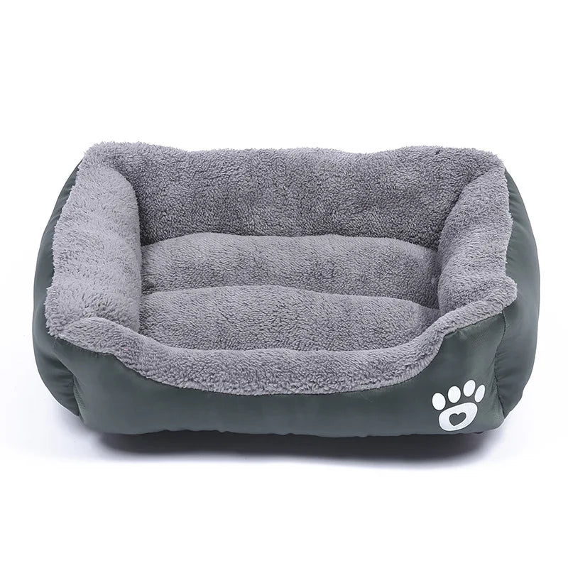 Large Plush Pet Bed - Washable Waterproof Cushion for Cats & Dogs