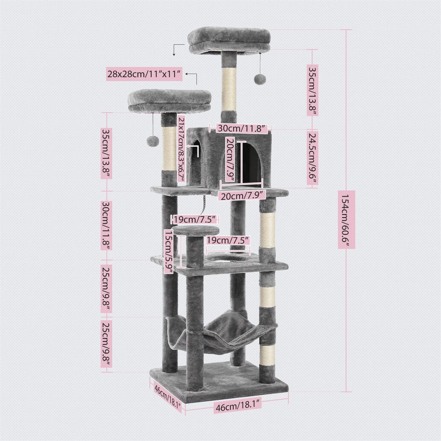 Large Cat Tree Tall Cat Tower