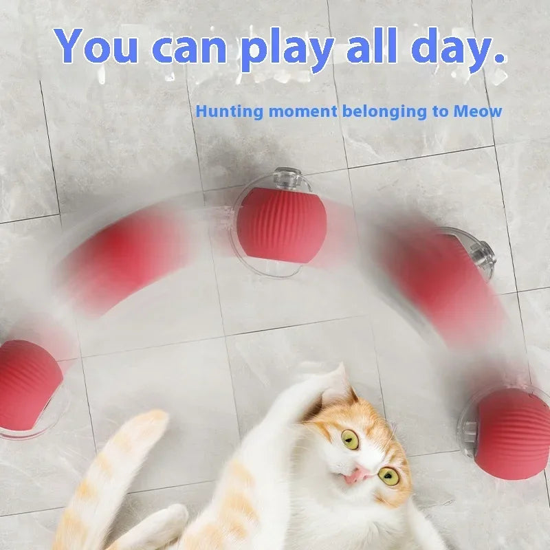 Smart Rolling Ball with Fake Tail – Rechargeable Interactive Pet Toy