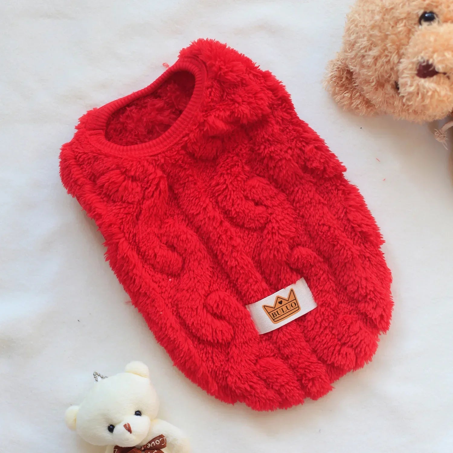 Soft Cozy Cat Clothes Fleece Sweatshirt for Small Pets