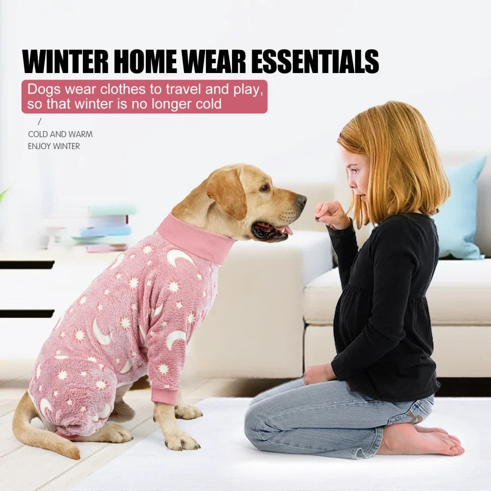 Soft Fleece 4-Legged Dog Pajama Onesie