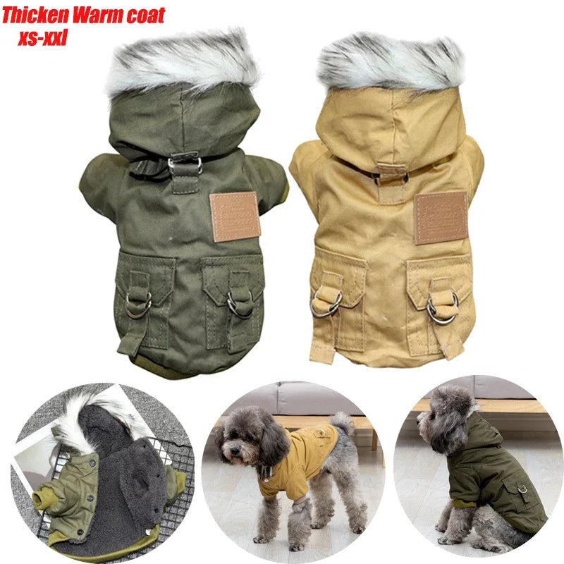 Winter Pet Hoodie for Small & Medium Dogs