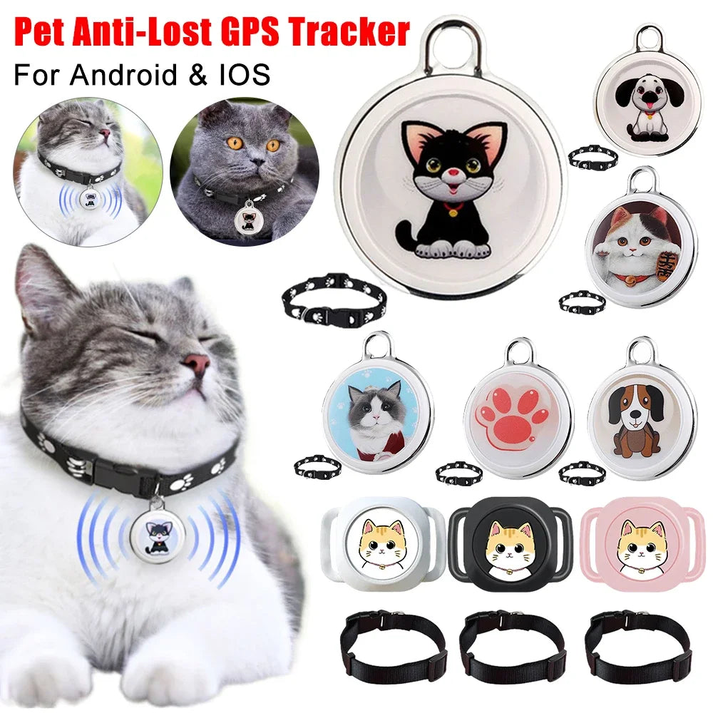 Smart GPS Tracker for Pets - Mini Waterproof Dog & Cat Collar Tracker