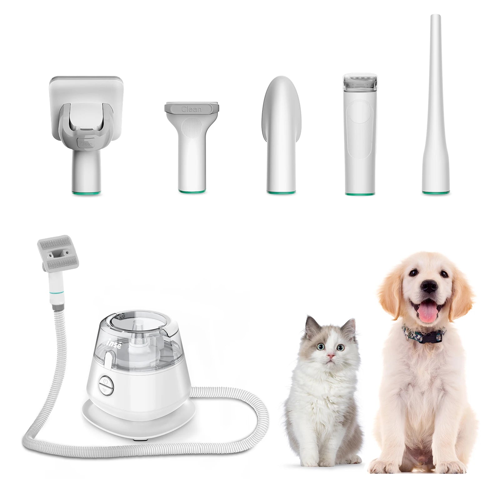 INSE P20 Pet Grooming Kit & Vacuum Suction 99%