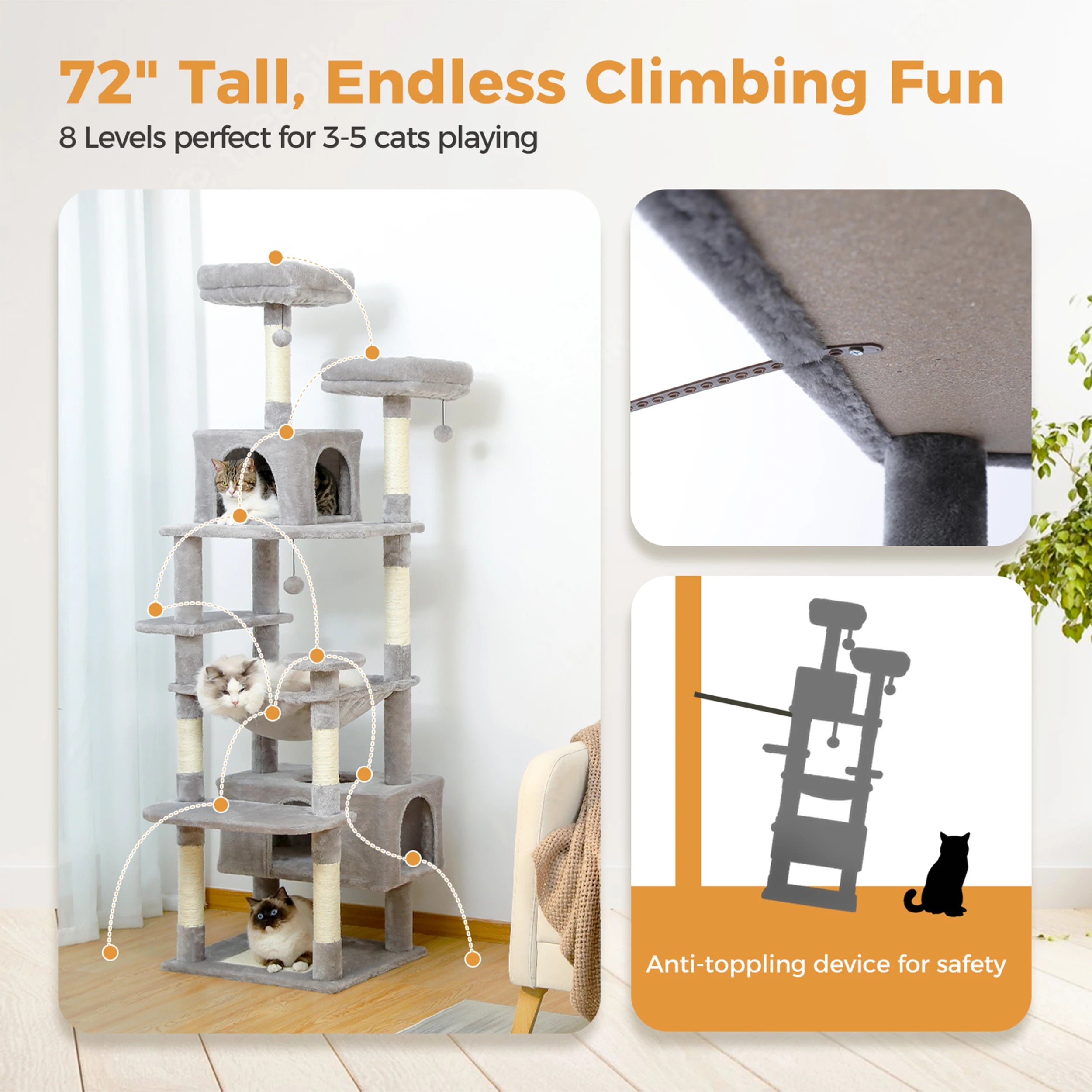 Large Cat Tree Tall Cat Tower