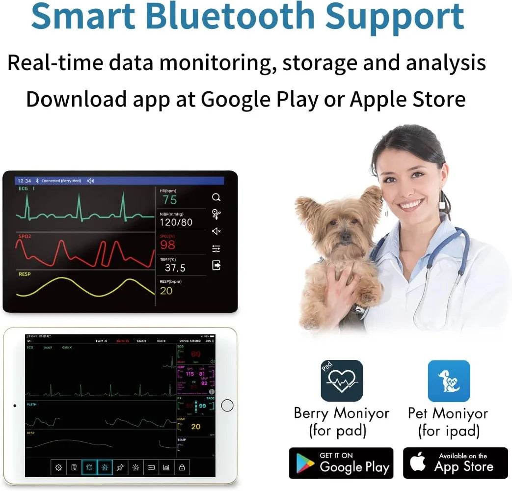 Veterinary Pet Monitor 6-Parameter Clinical Equipment