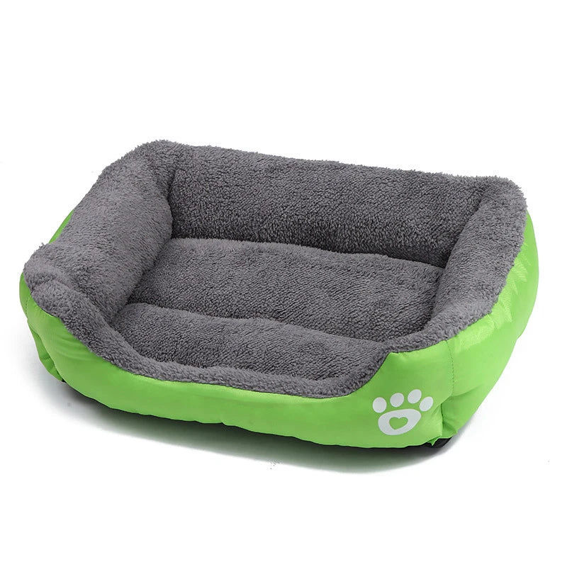 Large Plush Pet Bed - Washable Waterproof Cushion for Cats & Dogs