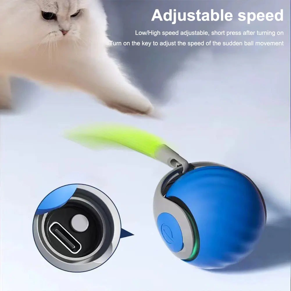 Smart Interactive Dog Toy Ball - Rechargeable Automatic Bouncing Pet Toy