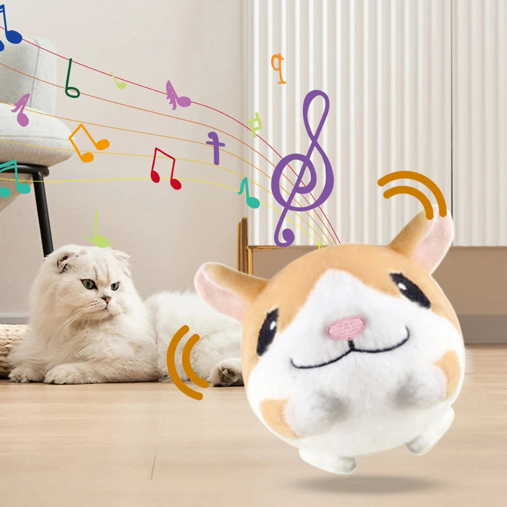 Interactive Pet Music & Vibration Jump Ball Toy