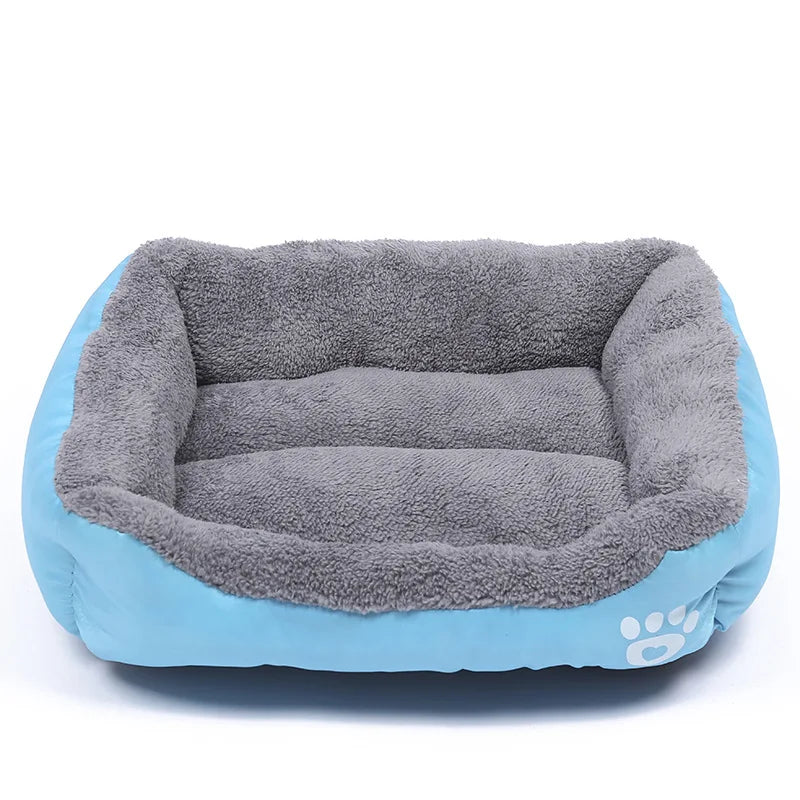 Large Plush Pet Bed - Washable Waterproof Cushion for Cats & Dogs