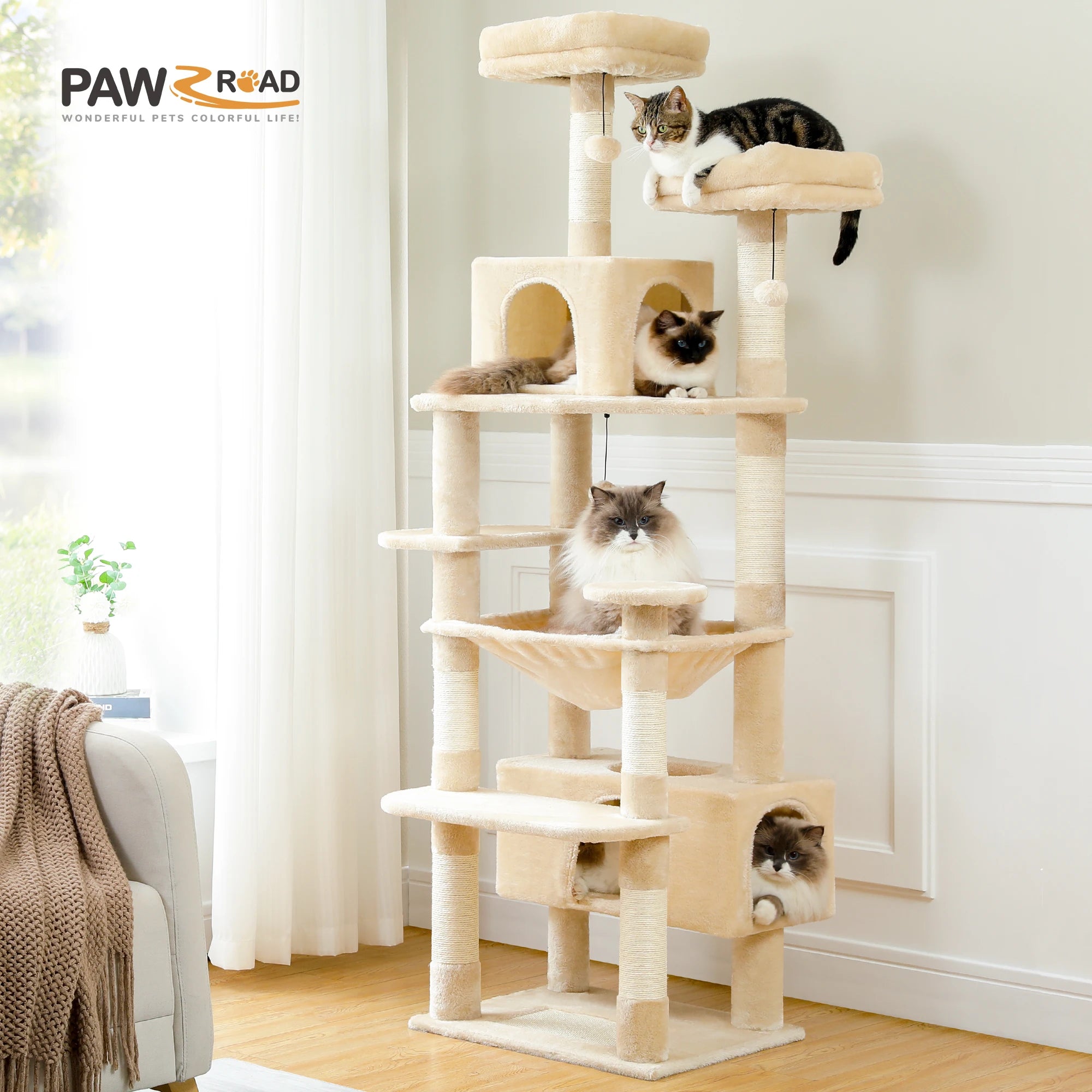 Large Cat Tree Tall Cat Tower