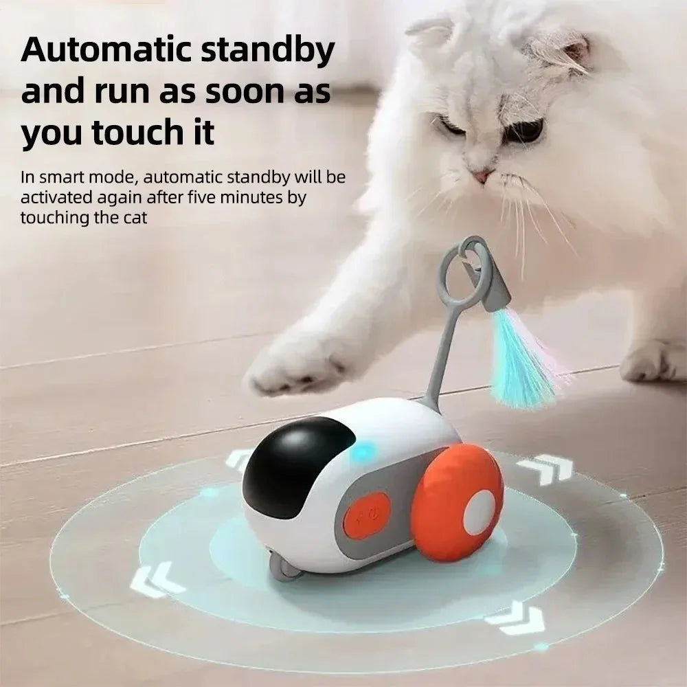 Smart Cat Toy - Automatic Remote-Controlled Interactive Toy for Cats & Dogs