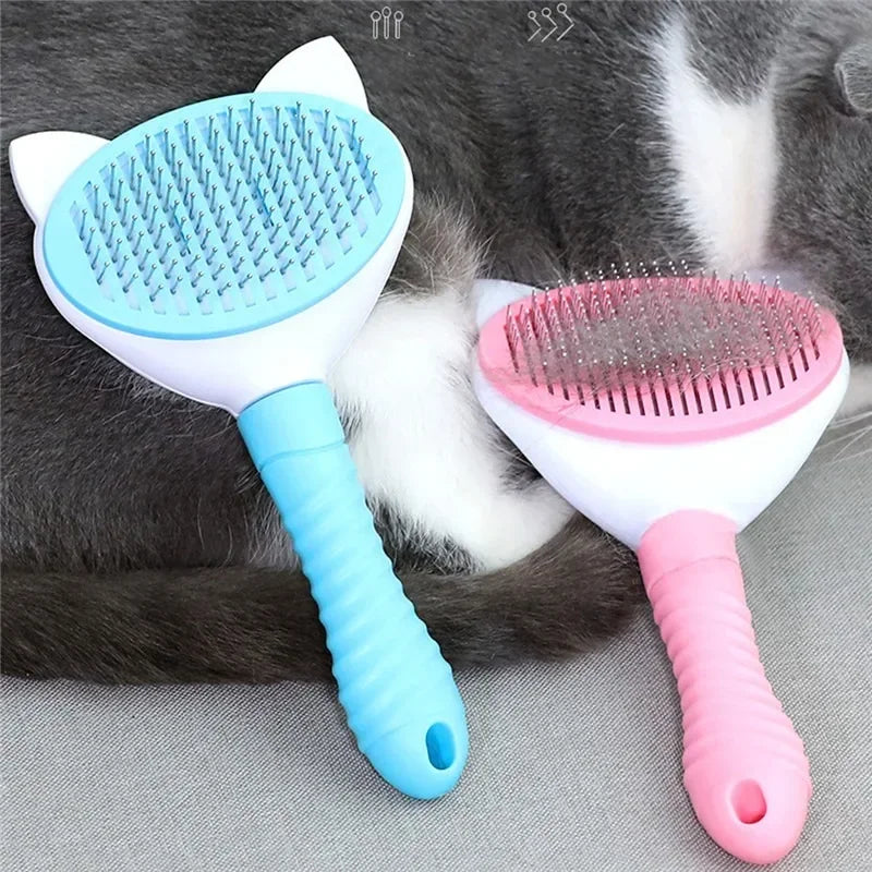 Self-Cleaning Pet Grooming Glove Brush for Dogs & Cats