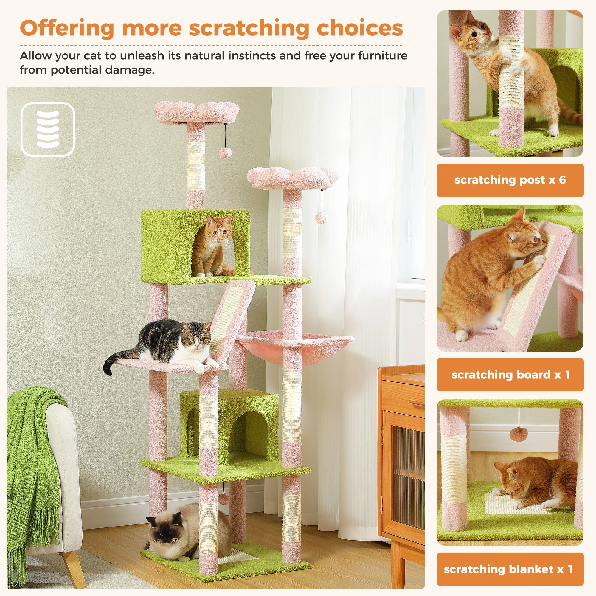 Large Cat Tree Tall Cat Tower