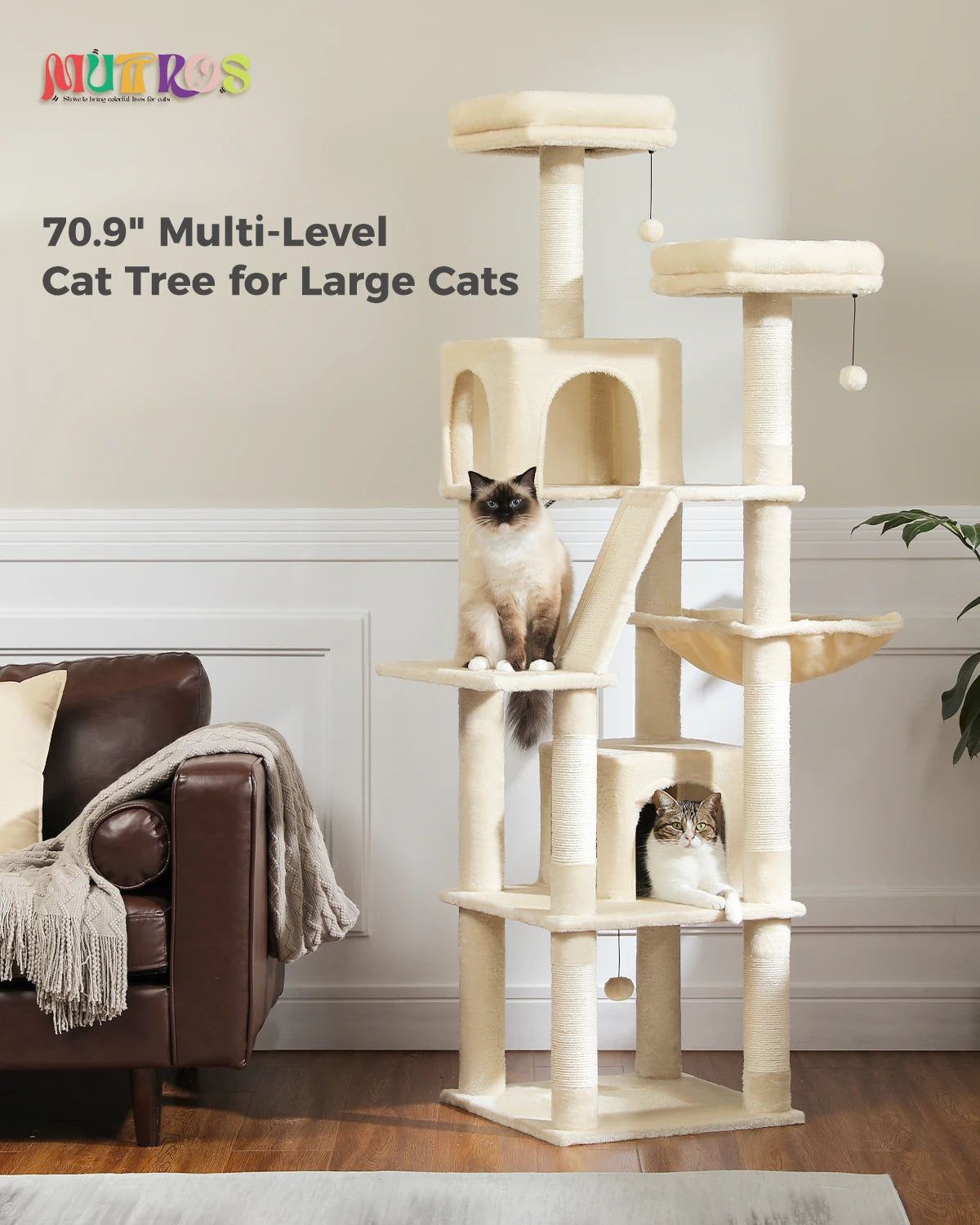 Large Cat Tree Tall Cat Tower